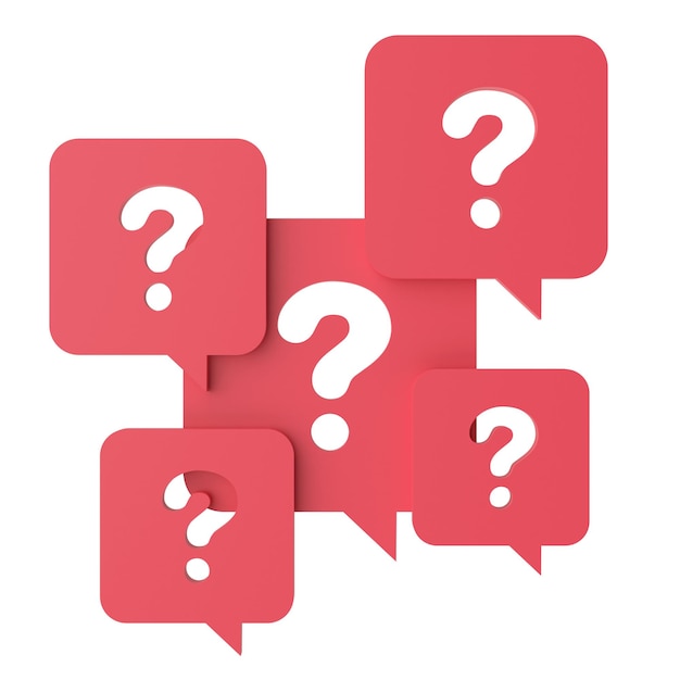 question mark sign 3d question mark