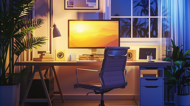 quotHome Office Bliss Illustrating the Perfect Home Officequot
