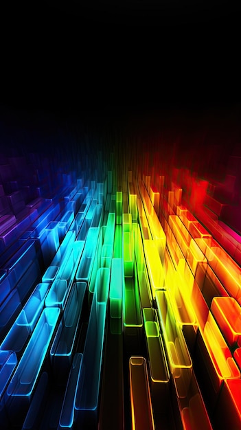 Rainbow colors wallpapers for iphone and android.