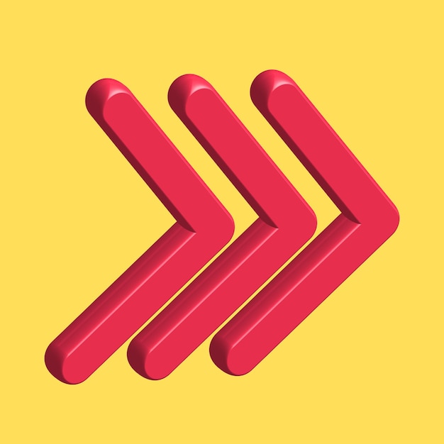 Red Arrow 3d Red Arrow 3D Red arrow In Different Style and shapes 233