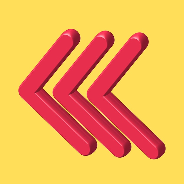 Red Arrow 3d Red Arrow 3D Red arrow In Different Style and shapes 234