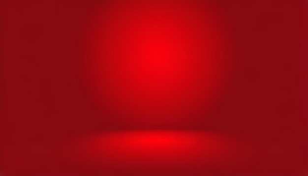 Red gradient abstract opulent studio background for product presentation