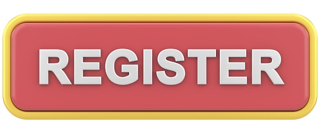 register button 3d button 3d illustration