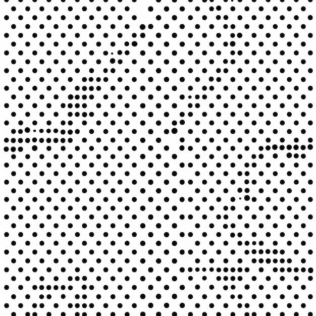 rendered photos of small and bid dots seamless pattern line art white background
