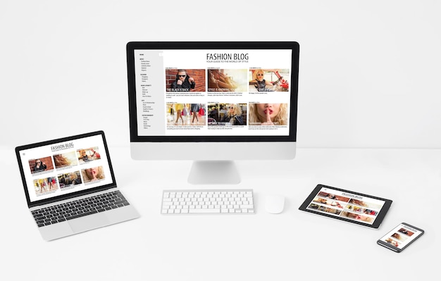 Responsive andor adaptive web design on different screen sizes