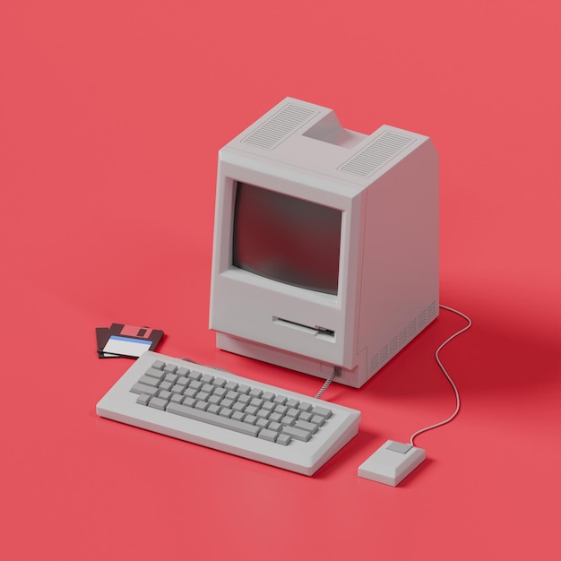 Retro desktop computer