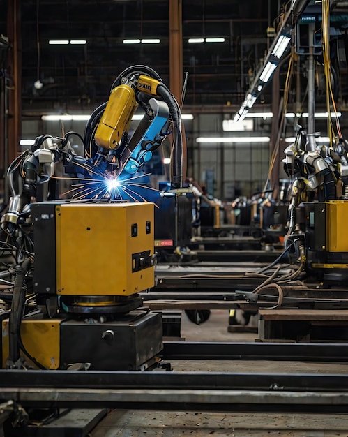 Robotic Welding in a Factory