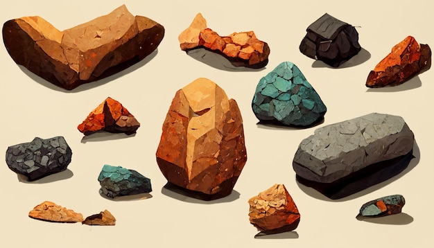Rocks Concept Art for games background image