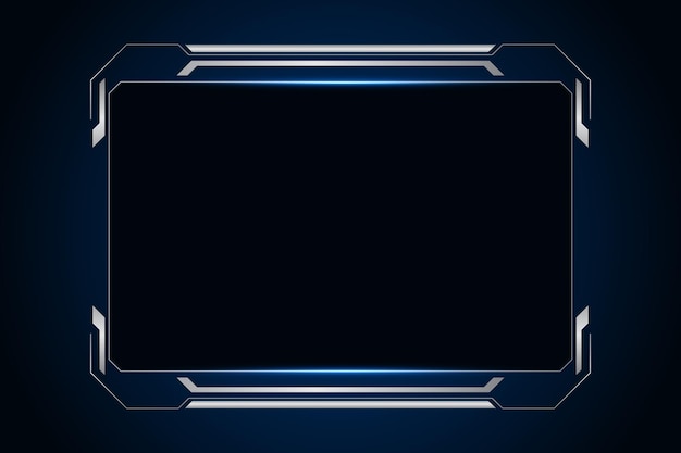 Sci fi futuristic user interface HUD template frame design Technology abstract background