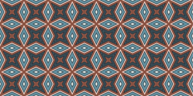 Seamless abstract patterns Background of rhombus and triangle patterns Star patterns Fashion trends