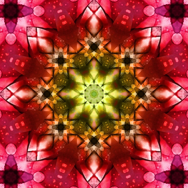 Seamless abstract square pattern Symmetrical round pattern Authors patterns