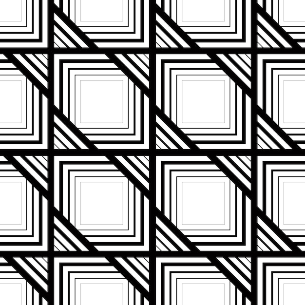Seamless black and white pattern simple vector stripes geometric background accurate editable and useful background for design or wallpaper