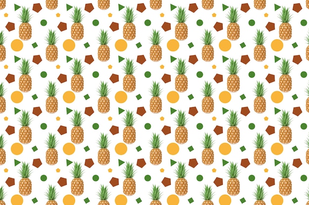 Seamless Pineapple Abstract Colorful Geomerical Blocking Shapes Background Texture extreme closeup. 3d Rendering