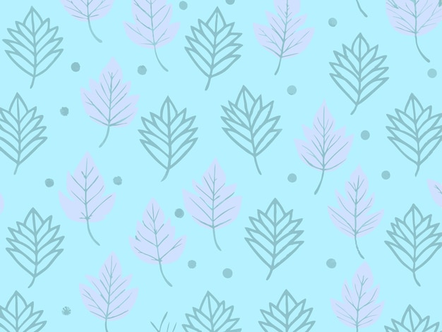 seamless spring leaf pattern