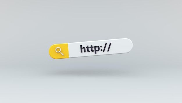 Search Bar with http Link Hyperlink website worldwide Hypertext Transfer Protocol HTTP data web p