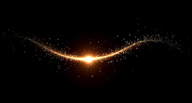 Shiny and glowing particles