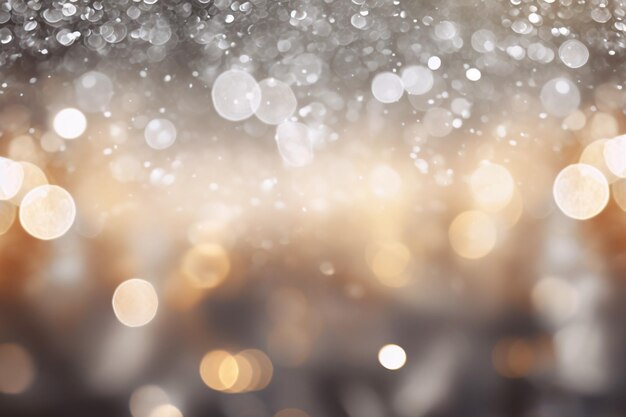 Silver Bokeh Background Silver Shiny Bokeh Wallpaper Luxury Bokeh Wallpaper Glittering Sparkles Bokeh Wallpaper Bokeh Background AI Generative