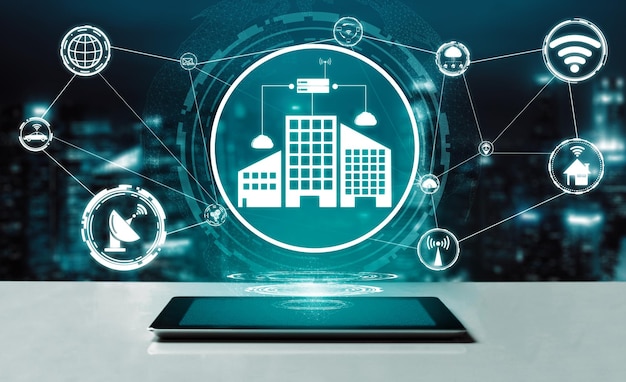 smart city and internet technology concept uds