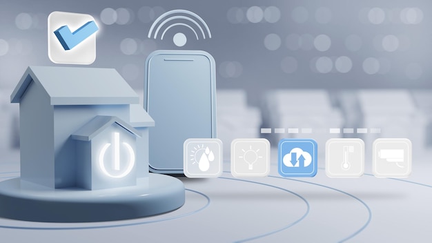 Smart Home Concept Smart Home Dashboard To Control Home Appliances Assistant Technology