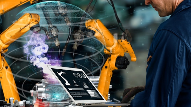 smart industry robot arms modernization for innovative factory technology