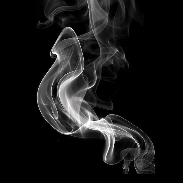 Smoke on black background