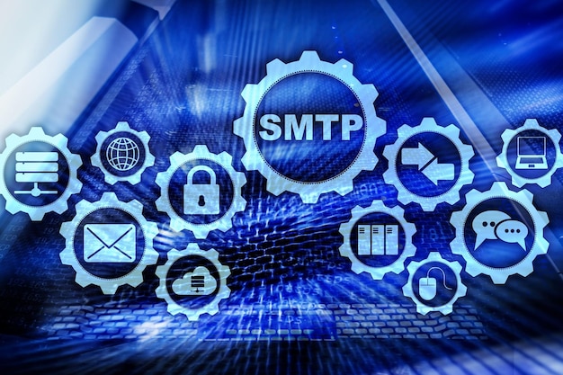 SMTP-palvelimen sähköpostin siirtoprotokolla TCP/IP-protokolla sähköpostin lähettäminen ja vastaanottaminen Simple Mail Transfer Protocol