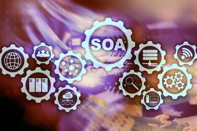 SOA Business model and Information technology concept for Service Oriented Architecture under principle of service encapsulation
