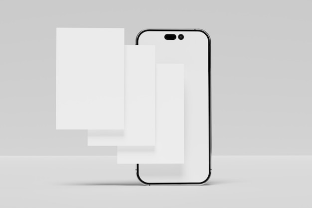 social media post mockup blank