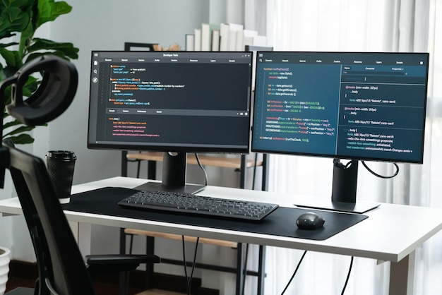 software application in creating program code database job pc screens gusher