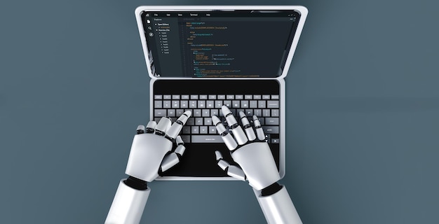 Software development programming on computer screen for modish application and program coding