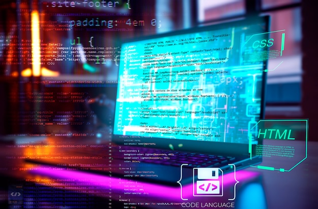 Sommitelma, jossa on HTML-järjestelmä verkkosivustoja varten