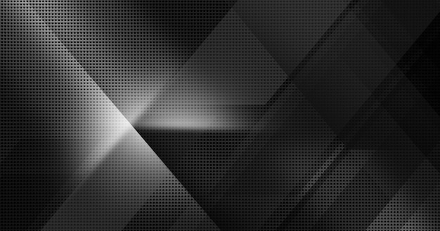 Spot lit perforated black metal plate Abstract tech geometric modern background closeup