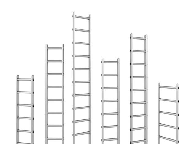 Stairs line on white