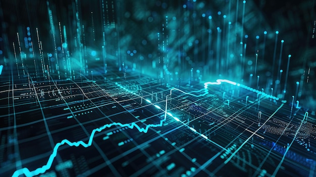 Stock market black background UHD wallpaper