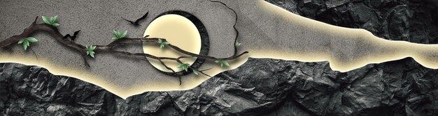 Stone, abstract, geometry, solid background. Fashion art, modern design, art wall.