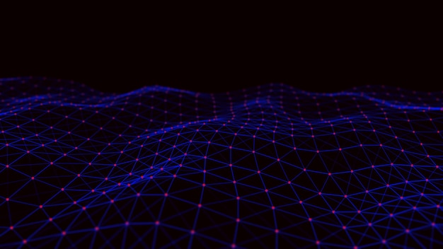 Structural connection of information Data transfer in network connection Abstract data background 3D rendering