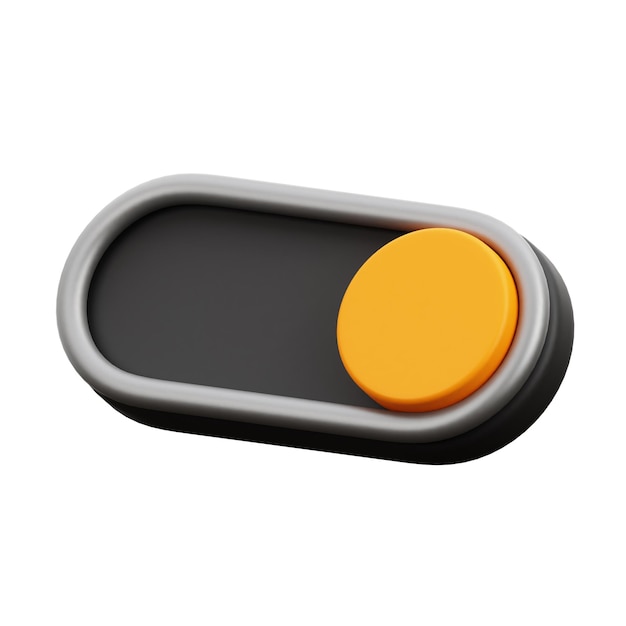 switch on icon turn on icon 3d rendered