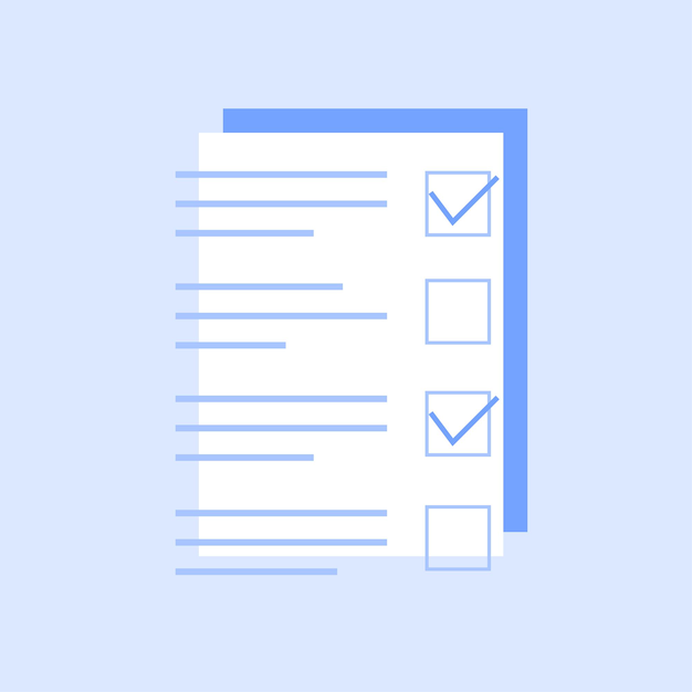 Task list icon Document with paragraphs