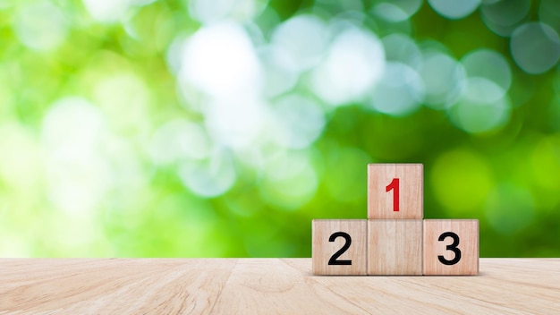 Task priority and management concept The order of priority in any activity Set work priority arrange to do list arranging Wooden cube blocks with number first second third