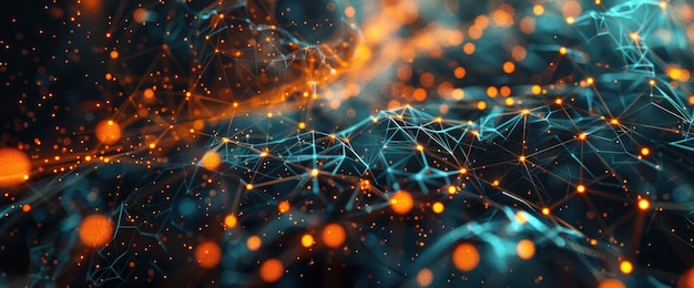 Technology Abstract Blockchain Processing Webs Technology Abstract Background