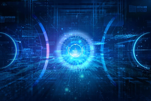 technology background design by using digital elements