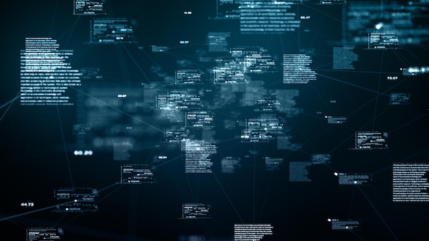 Technology Digital Big Data Connection Digital Cyberspace Digital Data Network