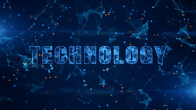 Technology Text, Technology digital data connection