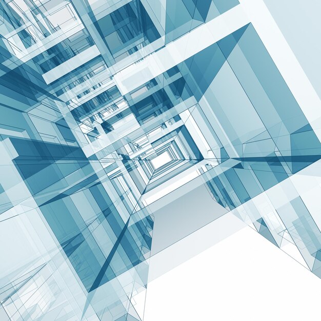 Technology tunnel 3d