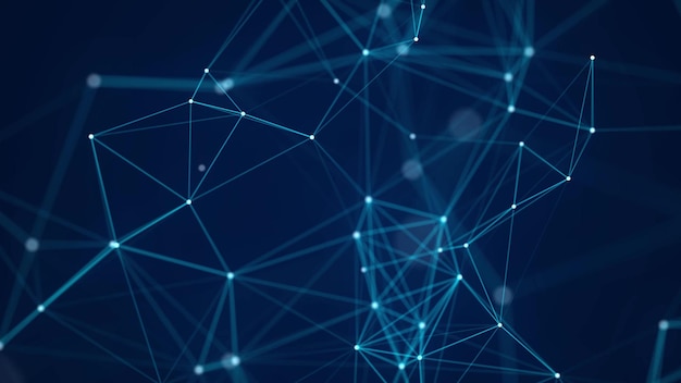 Teknologian wireframe-tunnelimalli valkoisella taustalla. Futuristinen 3d-ruudukko