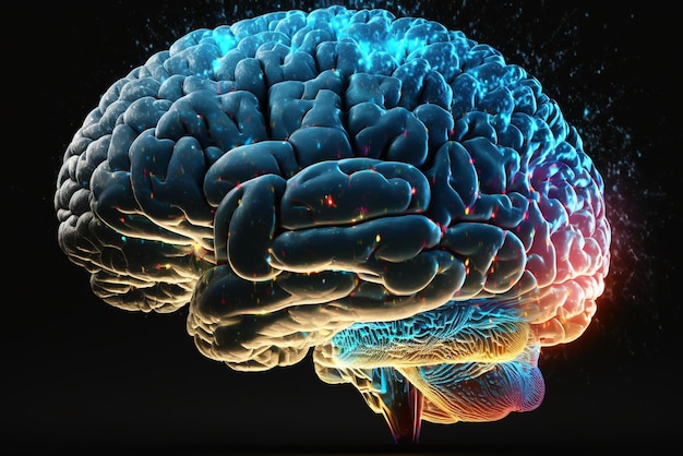 the brain of artificial intelligence artificial intelligence ai data mining deep learning modern computer technologies futuristic cyber technology innovationx9 generative ai