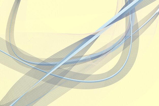 The transparent waving lines element backgrounds 3d rendering