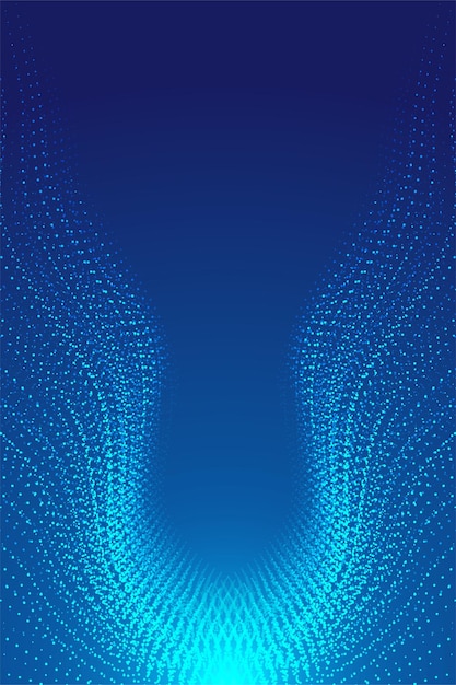 the winglike particle flow gathers in the background of big data of internet technology