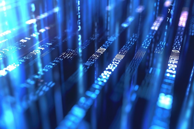 this closeup photo showcases a series of parallel lines arranged in a geometric formation binary code creating a barcode scan effect ai generated