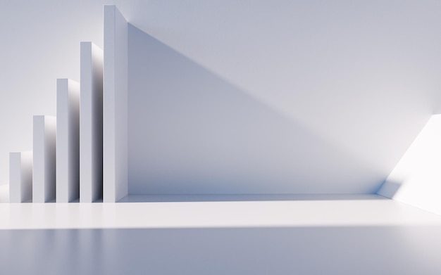 Tyhjä rakennusgeometriaa hyödyntävä rakenne, 3d-renderöinti